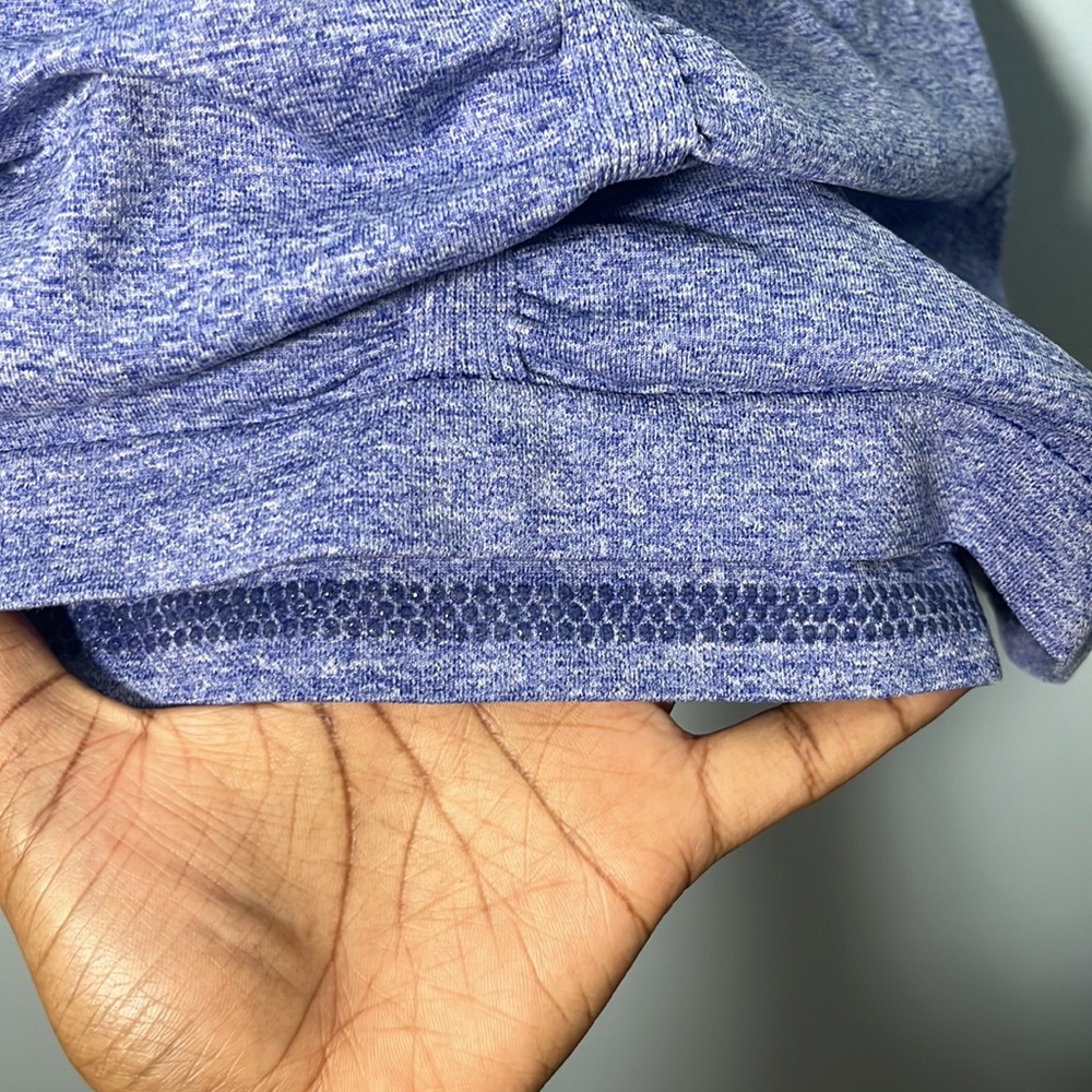 • Athleta Racerback Tank Top Fastest Track Ruched Blue - Picture 7 of 11